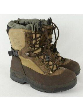 Sorel Conquest Men's Size 7 Brown Leather Waterproof Insulated Winter Boots